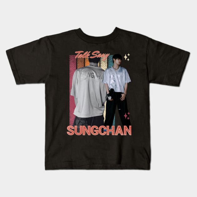 Talk Saxy Sungchan RIIZE Kids T-Shirt by wennstore
